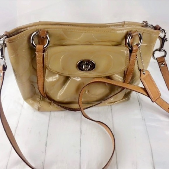 COACH F14663 RETIRED LEAH EMBOSSED TOTE - Picture 4 of 16